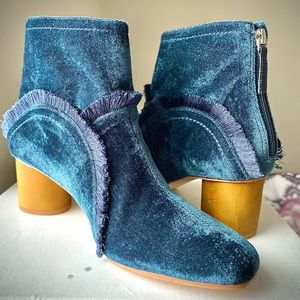Bernardo Velvet Booties